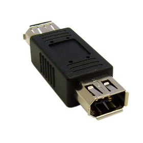 CableWholesale 30E3-00400 Firewire Coupler / Gender Changer, IEEE-1394a, 6 Pin Female / 6 Pin Female