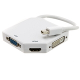 CableWholesale 30H1-62706 Mini DisplayPort to HDMI, VGA or DVI, 3-IN-1 Adapter