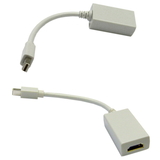 CableWholesale 30H1-63000 Mini DisplayPort to HDMI Adapter Cable, Mini DisplayPort (MiniDP/mDP) Male to HDMI Female, Only works from DisplayPort to HDMI, 6 inch