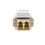 CableWholesale 30LC-LC400 Keystone, White, LC Fiber Optic Network Coupler