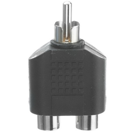 CableWholesale 30R1-03300 RCA Splitter / Adapter, RCA Male to Dual RCA Female