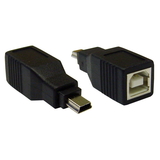 CableWholesale 30U1-08300 USB B Female to USB Mini-B 5 Pin Male Adapter