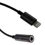 CableWholesale 30U2-15503 Apple Authorized Lightning Male to 3.5mm Adapter Cable, 3 inch, Black