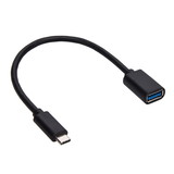 CableWholesale 30U3-36280 8 Inch USB Type C Male to USB3.0 (G1) A-Female Cable