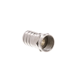 CableWholesale 30X4-01200 RG6 F-pin Coaxial Crimp On Connector with Long Barrel