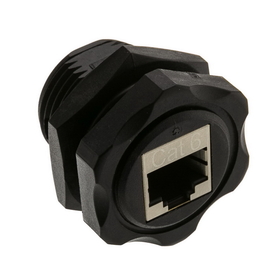 CableWholesale 30X8-70400 Shielded Outdoor Waterproof Cat6 Coupler, RJ45 Female to Female, Wall Plate Mount