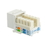 CableWholesale 310-120WH Cat5e Keystone Jack, White, RJ45 Female to 110 Punch Down