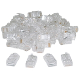 CableWholesale 31D0-500HD Cat5 RJ45 Crimp Connectors for Solid and Stranded Cable, 8P8C, 100 Pieces (not for data network)