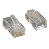 CableWholesale 31D0-511HD Cat5e RJ45 Crimp Connectors for Solid/Stranded Cable, 8P8C, POE Compliant, 100 pieces