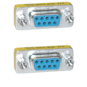 CableWholesale 31D1-07400 Serial Mini Gender Changer / Coupler, DB9 Female to DB9 Female