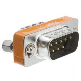 CableWholesale 31D1-28100 Mini Null Modem Adpater, DB9 Male to DB9 | Male
