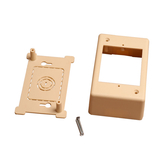 CableWholesale 31R5-100IV Single Gang Surface Mount Box for Raceways, low voltage, Ivory