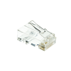 CableWholesale 31X8-080HD CAT6 Crimp Connectors for Solid and Stranded Cable w/guides (100 Pcs Per Bag)