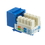 CableWholesale 326-120BL Cat6 Keystone Jack, Blue, RJ45 Female to 110 Punch Down