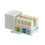 CableWholesale 326-120WH Cat6 Keystone Jack, White, RJ45 Female to 110 Punch Down
