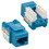 CableWholesale 326-121BL Cat6 Keystone Jack, Blue, RJ45 Female to 110 Punch Down