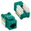 CableWholesale 326-121GR Cat6 Keystone Jack, Green, RJ45 Female to 110 Punch Down