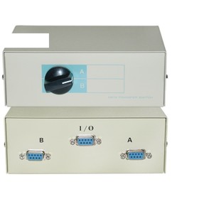 CableWholesale 40D1-10602 AB 2 Way Switch Box, DB9 Female