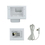CableWholesale 45-0024-WH Recessed Pro-Power Kit with Duplex Receptacle and Straight Blade Inlet, White