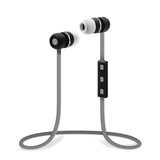 CableWholesale 5002-123GY Bluetooth Wireless Sports Earbuds w/ In-line Microphone, Control Buttons, Gray
