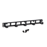 CableWholesale 61CR-04101 Rackmount 5X D Ring Cable Manager, 1U