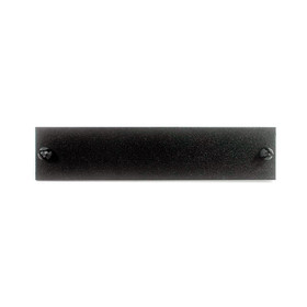 CableWholesale 68F1-20010 LGX Styled Blank plate with No Holes Unloaded - Black Powder Coat