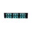 CableWholesale 68F3-20060 LGX Compatible Adapter Plate featuring a Bank of 6 Multimode Duplex SC Connectors in Aqua for OM3 and OM4 10Gbit applications, Black Powder Coat