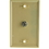 CableWholesale ASF-20251 TV Wall Plate with 1 F-pin Coupler, Ivory