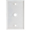 CableWholesale ASF-20254WH Wall Plate, 1 hole for F-pin Connector, White
