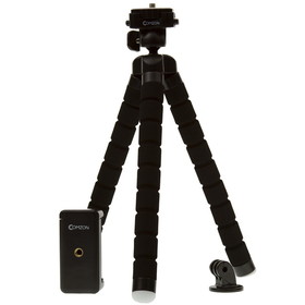 CableWholesale C2004 Comzon&#174; Flexible Foam Grip Mini Tripod for Phones, GoPro Video, DSL Cameras, & more - Black