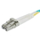 CableWholesale LCLC-31002 10 Gigabit Aqua Fiber Optic Cable, LC / LC, Multimode, Duplex, 50/125, 2 meter (6.6 foot)