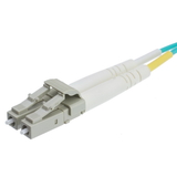 CableWholesale LCLC-41015 10 Gigabit Aqua OM4 Fiber Optic Cable, LC / LC, Multimode, Duplex, 50/125, 15 Meter