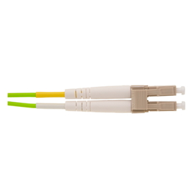 CableWholesale LCLC-51003 OM5 Wideband Multi-mode Fiber Optic Cable, LC/LC, WDM, Duplex, Lime Green, 50/125, 3 meter (10 foot)