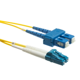 CableWholesale LCSC-01215 Fiber Optic Cable, LC / SC, Singlemode, Duplex, 9/125, 15 meter (49.2 foot)