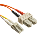 CableWholesale LCSC-11001 Fiber Optic Cable, LC / SC, Multimode, Duplex, 50/125, 1 meter (3.3 foot)