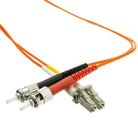 CableWholesale LCST-11101 Fiber Optic Cable, LC / ST, Multimode, Duplex, 62.5/125, 1 meter (3.3 foot)
