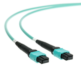 CableWholesale MPMP-32003 Plenum Fiber Optic Cable, MTP / MTP (MPO), Multimode, Duplex, 24 Strand, 100 Gbps, 50/125, 3 meter (10 foot)