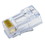 CableWholesale S45-1500 Simply45 Cat5e Pass Through RJ45 Crimp Connectors, Solid 24AWG/Stranded 28-26AWG, Blue Tint, Jar 100 pieces