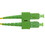 CableWholesale SCSC-01302 SC/APC Duplex Fiber Optic Patch Cable, OS2 9/125 Singlemode, Yellow Jacket, Green Connector, 2 meter (6.6 foot)