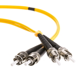 CableWholesale STST-01201 Fiber Optic Cable, ST / ST, Singlemode, Duplex, 9/125, 1 meter (3.3 foot)