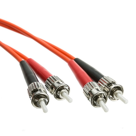CableWholesale STST-11101 Fiber Optic Cable, ST / ST, Multimode, Duplex, 62.5/125, 1 meter (3.3 foot)