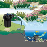 Costway 01357249 4000 Gallons Pond Pressure Bio Filter with 13W UV Light