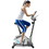 Costway 01487259 Magnetic Stationary Upright Exercise Bike with LCD Monitor and Pulse Sensor