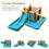 Costway 01985724 Slide Water Park Climbing Bouncer Pendulum Chunnel Game without Air-blower