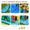 Costway 01985724 Slide Water Park Climbing Bouncer Pendulum Chunnel Game without Air-blower