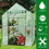 Costway 02631587 8 shelves Mini Walk In Greenhouse Outdoor Gardening Plant Green House