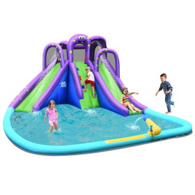 Costway 03514876 Inflatable Water and Sand Park Mighty Bounce House with Large Pool
