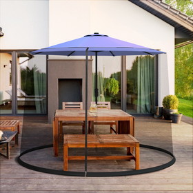 Costway 03679542 9 -10 Feet Outdoor Umbrella Table Screen Mosquito Bug Insect Net
