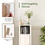 Costway 03719654 1-Door Freestanding Bathroom Cabinet with Open Shelf