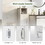 Costway 03719654 1-Door Freestanding Bathroom Cabinet with Open Shelf